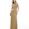 Maids to Measure Bridesmaid high neck maxi dress in olive