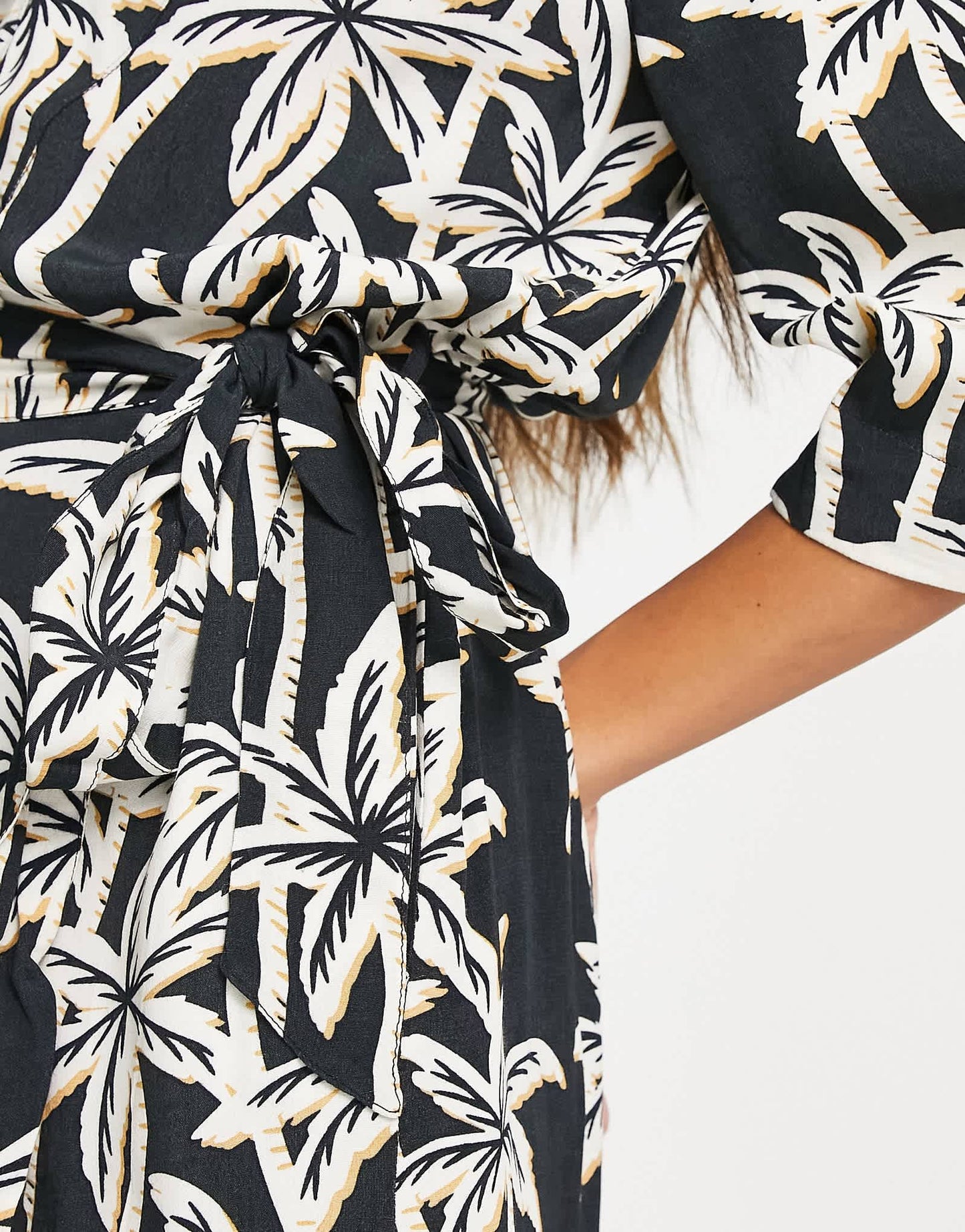 Maison Scotch all over palm printed loose fit dress - ASOS Sample Sale EU Store