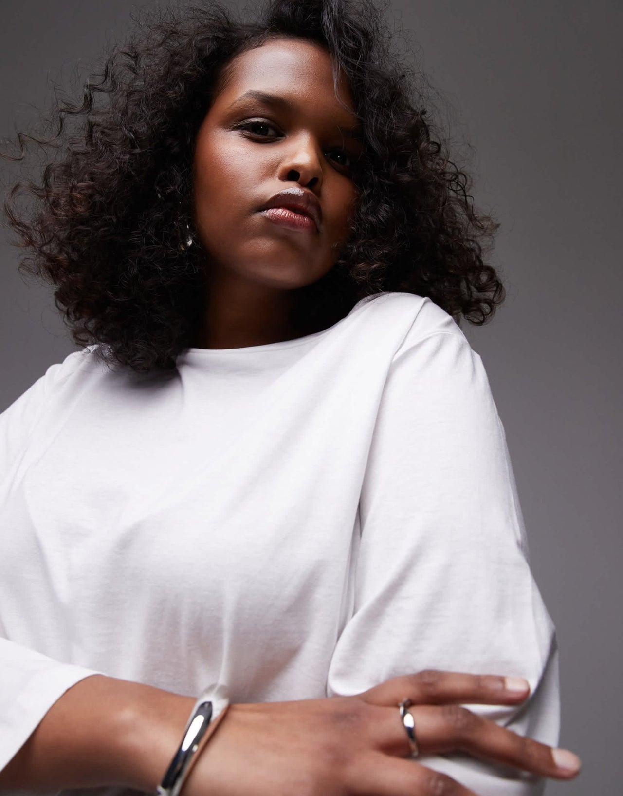 Mango curve boat neck long sleeve top in white - ASOS Sample Sale EU Store