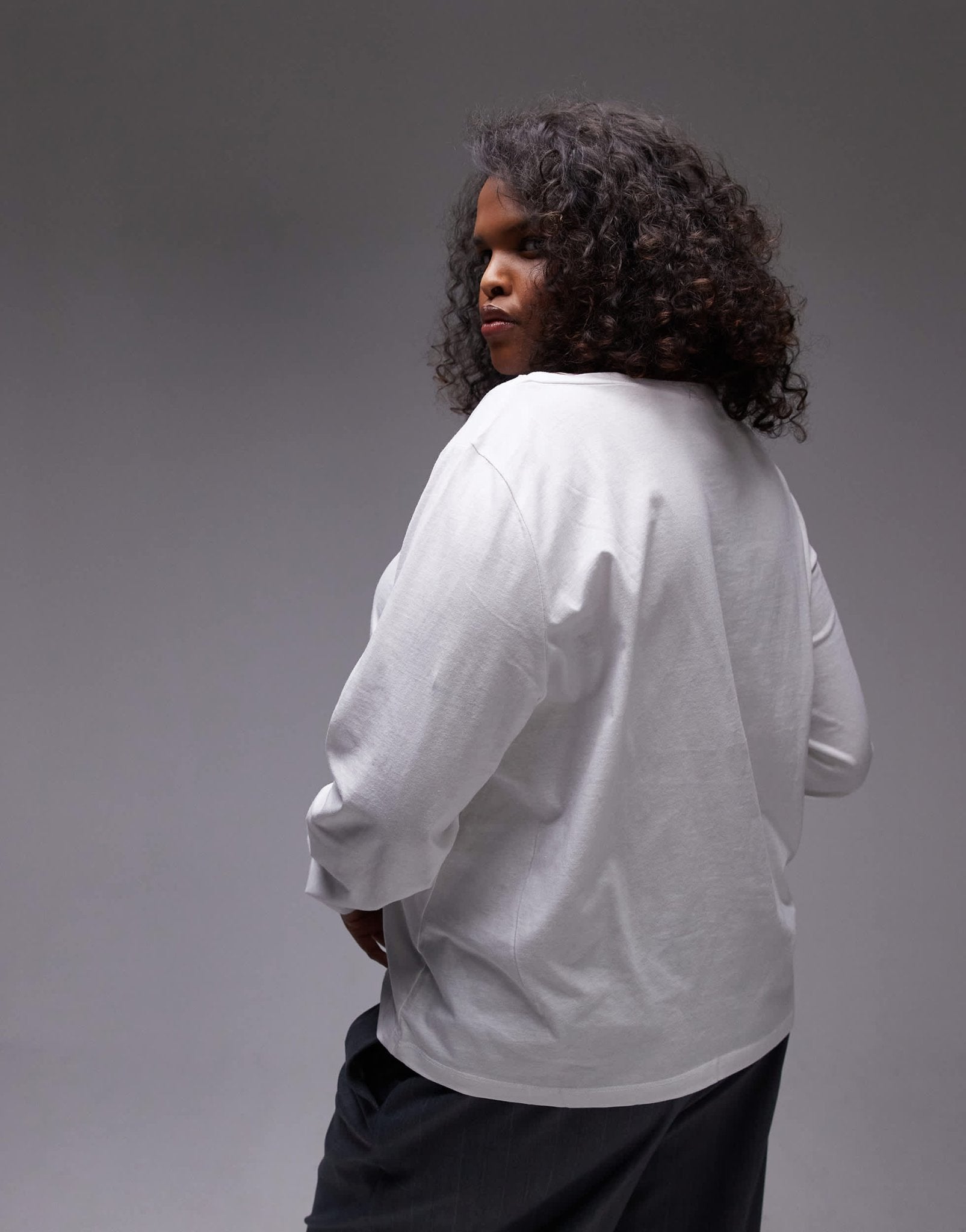 Mango curve boat neck long sleeve top in white - ASOS Sample Sale EU Store