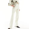 Mango drawstring relaxed co-ord trousers in off white