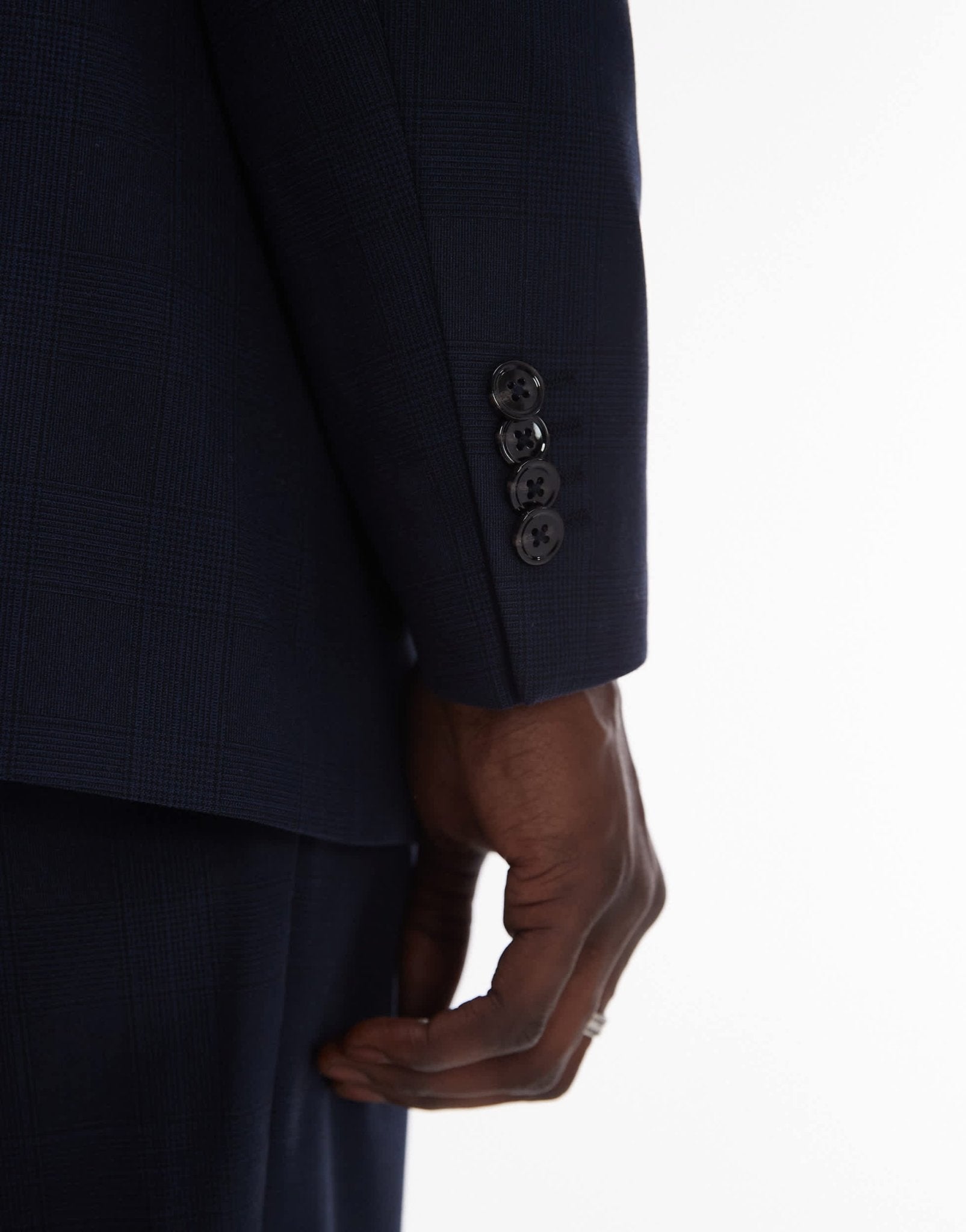 Mango herringbone blazer co - ord in navy - ASOS Sample Sale EU Store