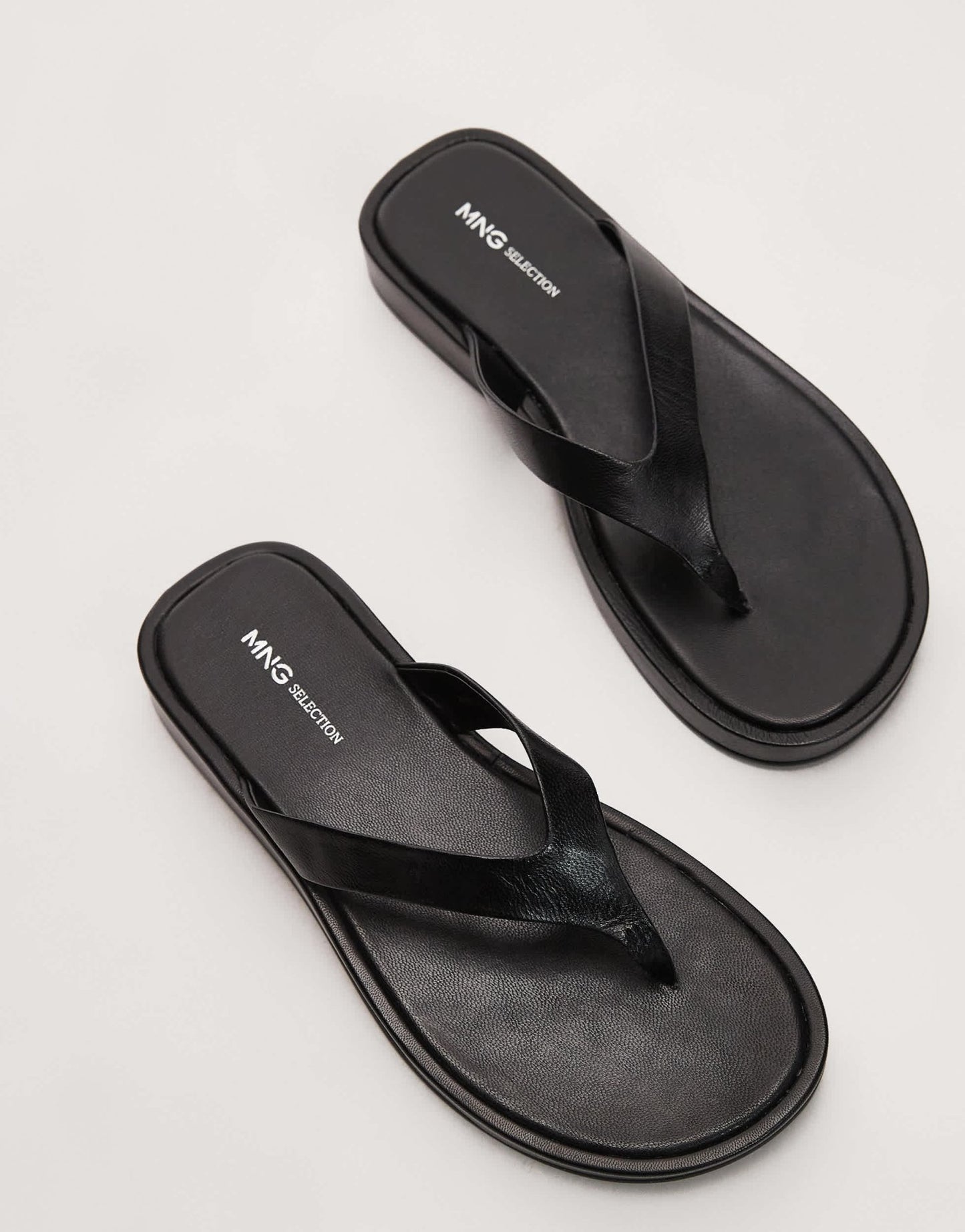 Mango leather sandal in black - ASOS Sample Sale EU Store