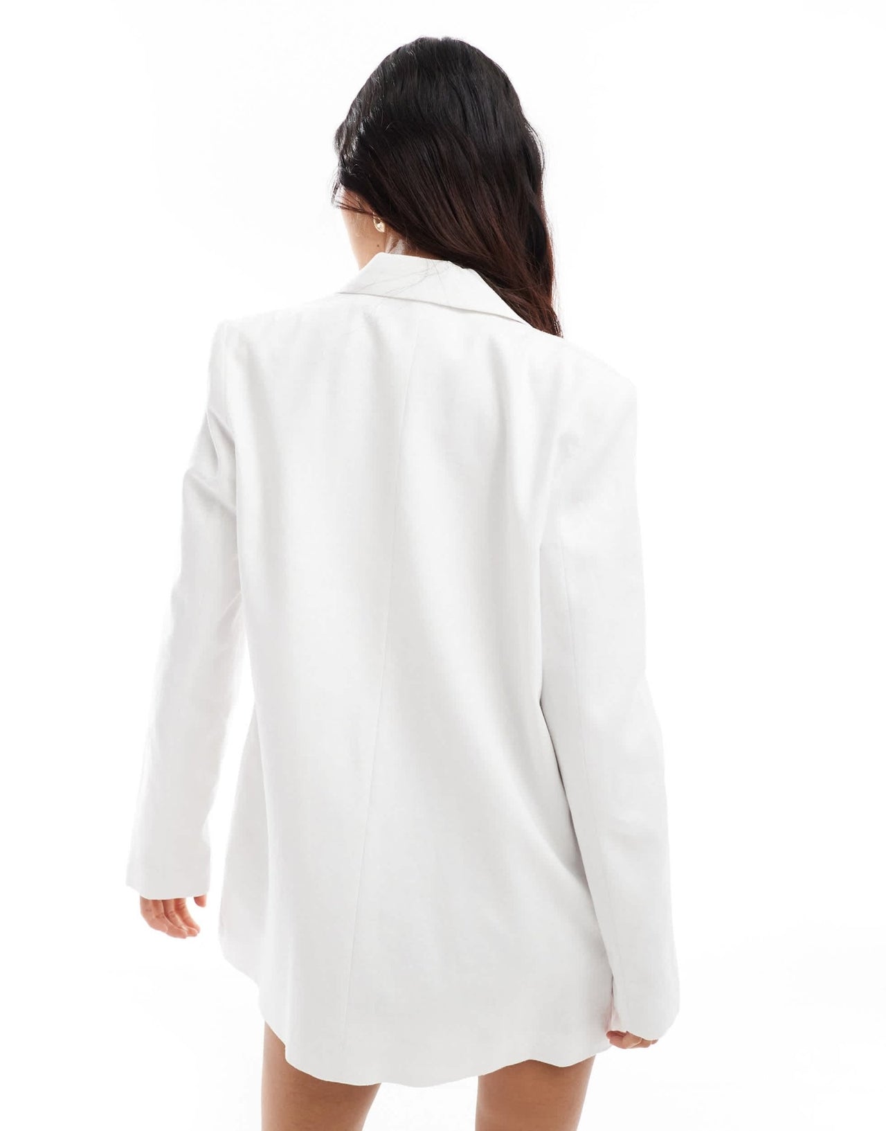 Mango linen relaxed blazer in white - ASOS Sample Sale EU Store