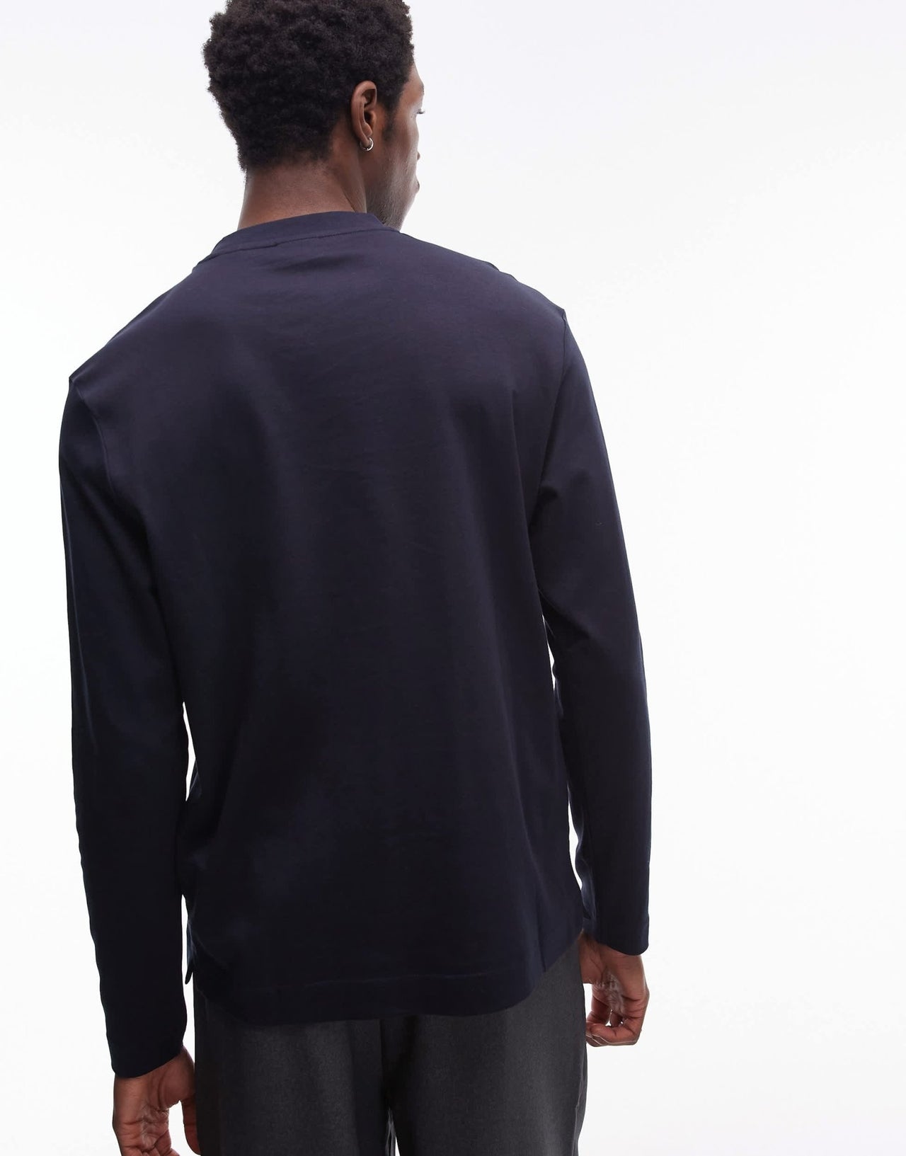 Mango long sleeve t-shirt in navy - ASOS Sample Sale EU Store