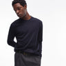 Mango long sleeve t-shirt in navy