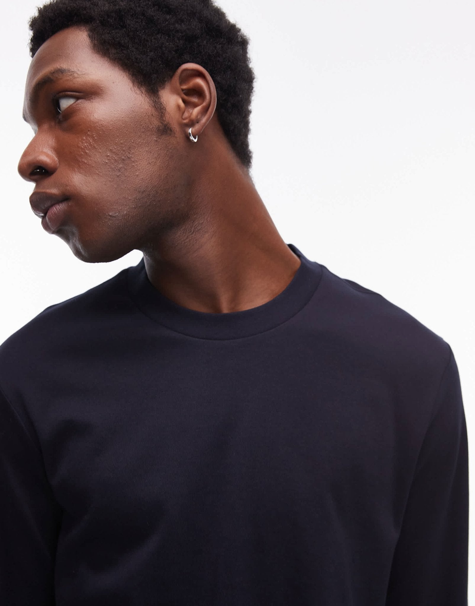 Mango long sleeve t-shirt in navy - ASOS Sample Sale EU Store