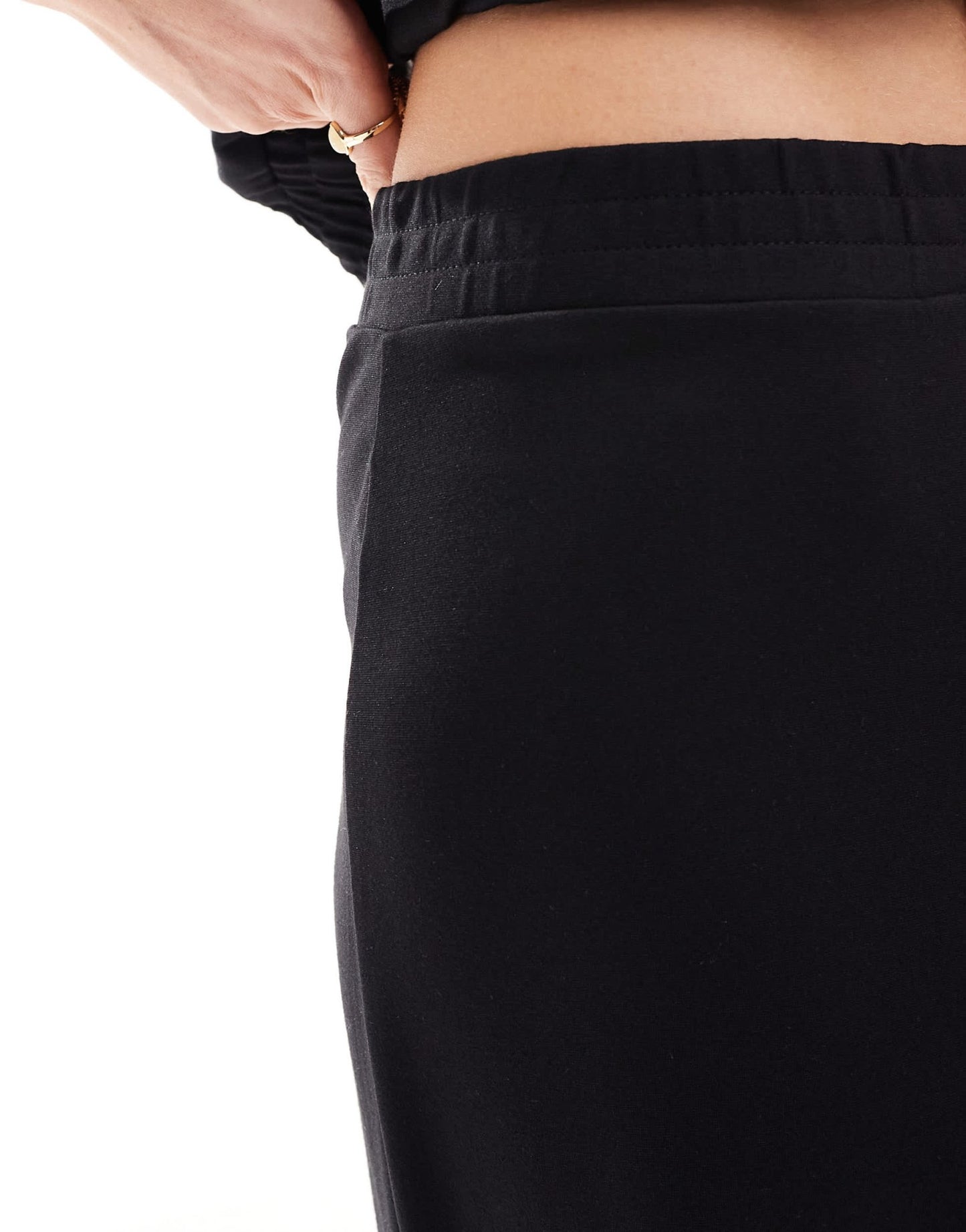 Mango long straight leg co - ord trousers in black - ASOS Sample Sale EU Store
