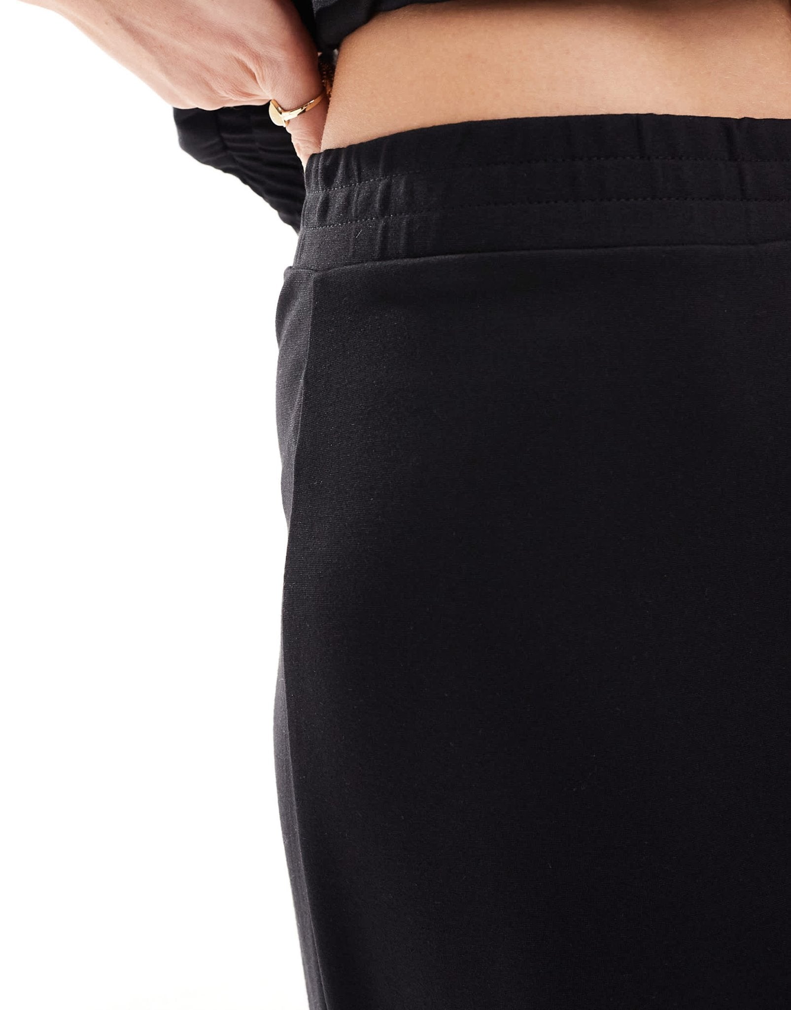 Mango long straight leg co - ord trousers in black - ASOS Sample Sale EU Store
