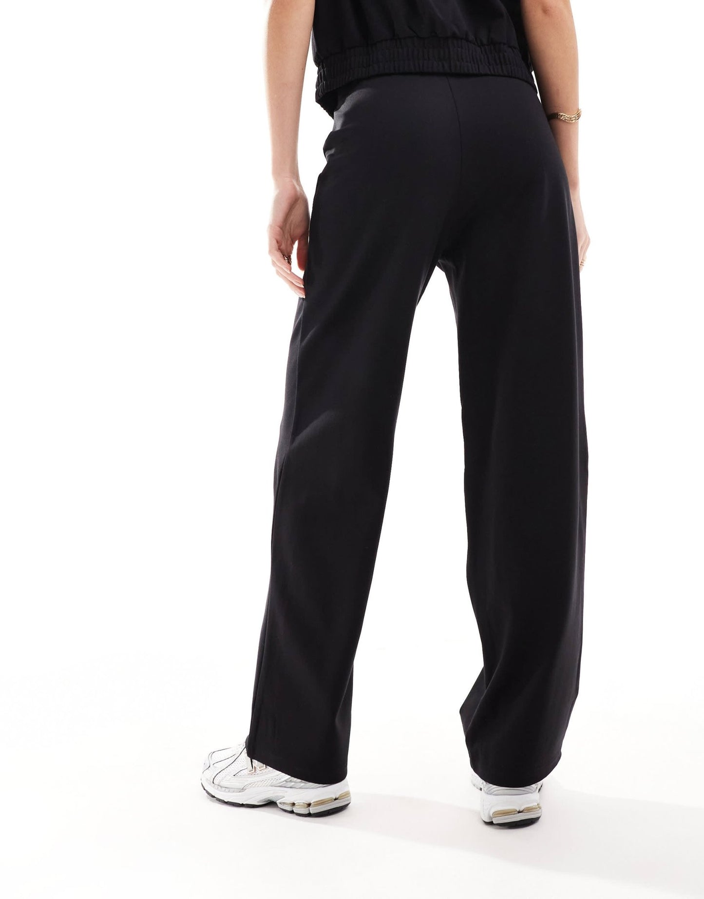Mango long straight leg co - ord trousers in black - ASOS Sample Sale EU Store