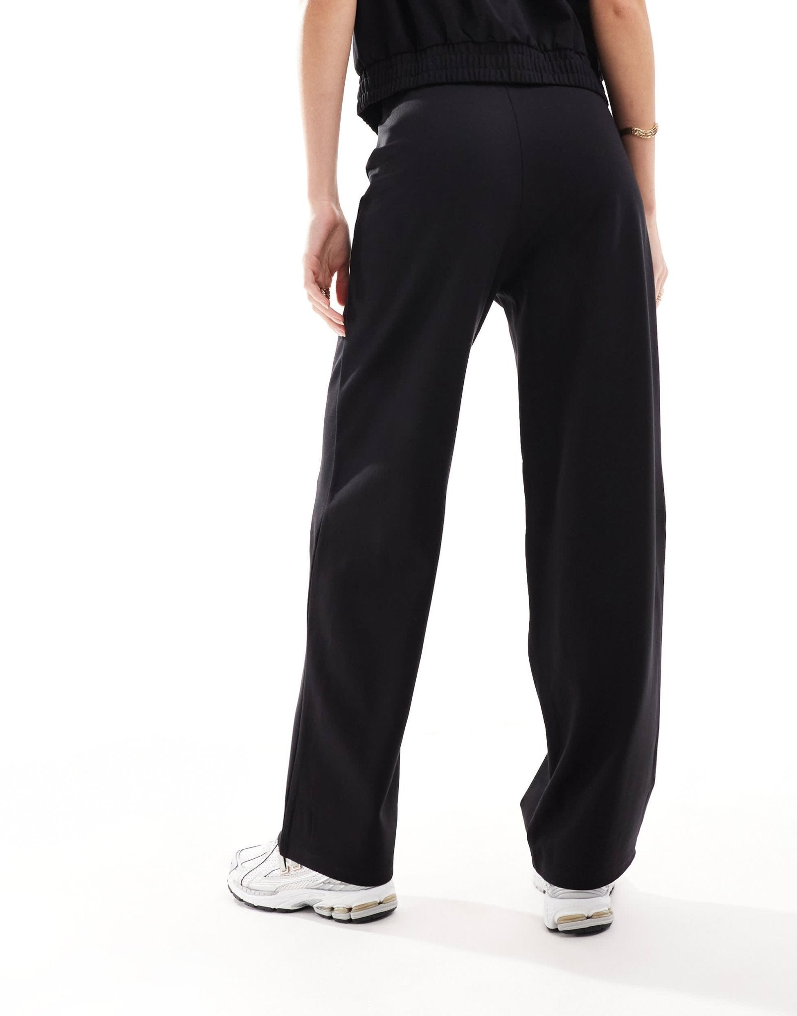 Mango long straight leg co - ord trousers in black - ASOS Sample Sale EU Store