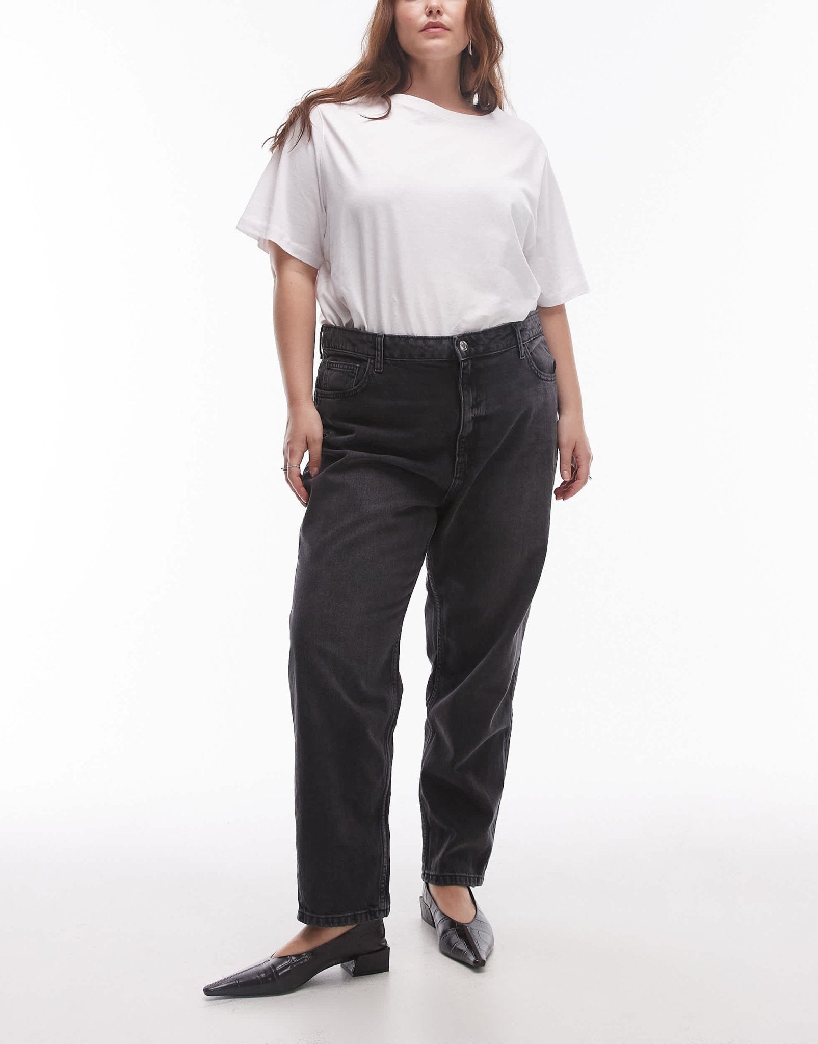 Mango Mom2000 curve jeans in black - ASOS Sample Sale EU Store