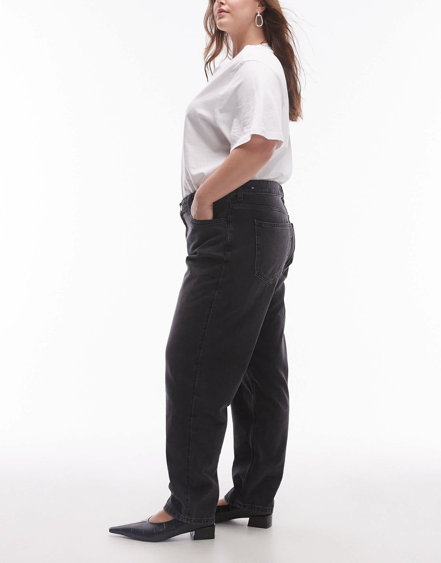 Mango Mom2000 curve jeans in black - ASOS Sample Sale EU Store