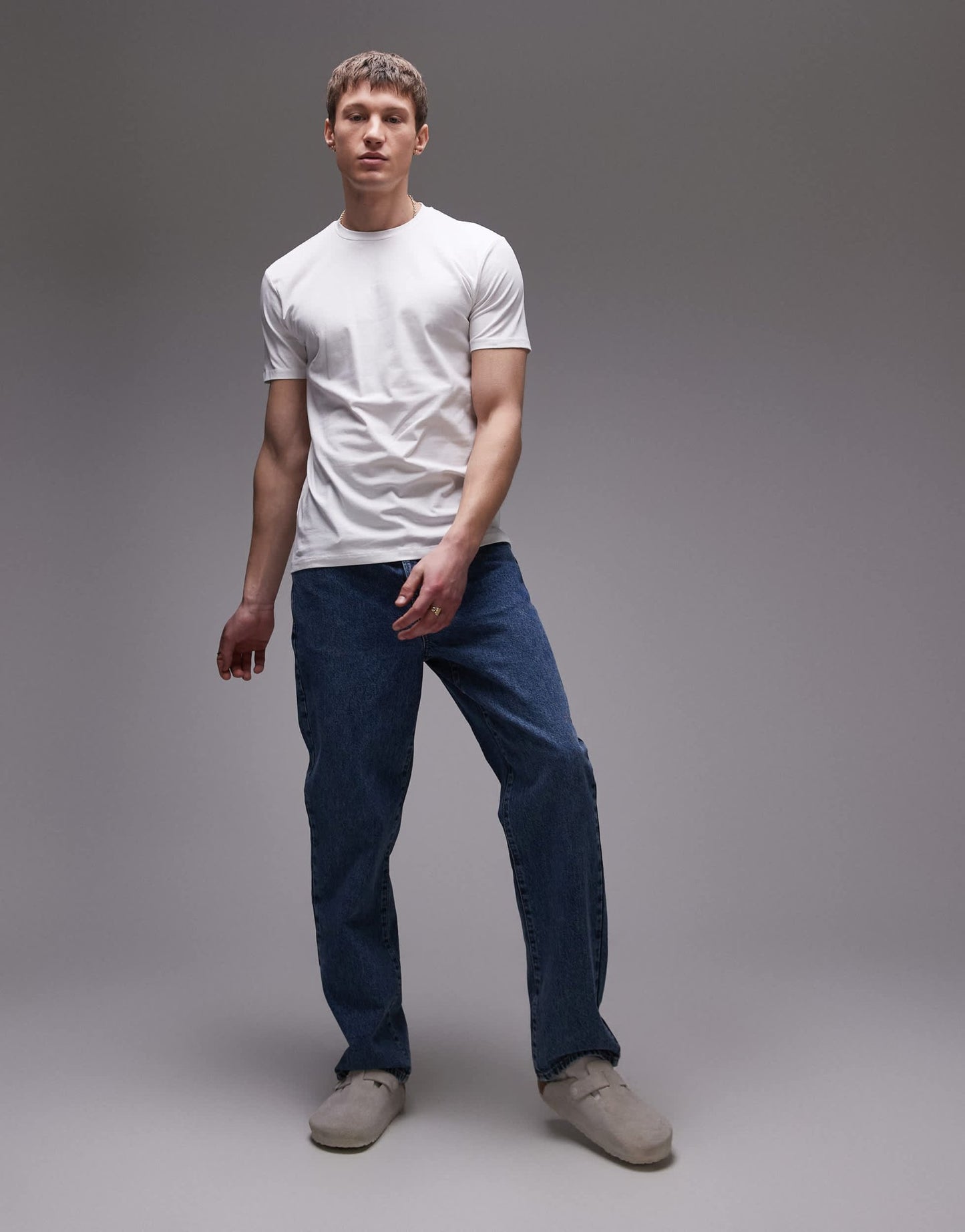 Mango muscle fit t-shirt in white - ASOS Sample Sale EU Store