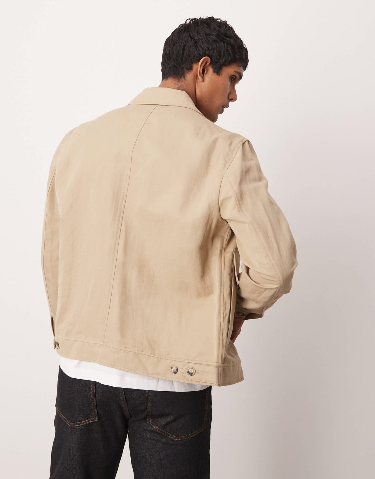 Mango overshirt in tan - ASOS Sample Sale EU Store