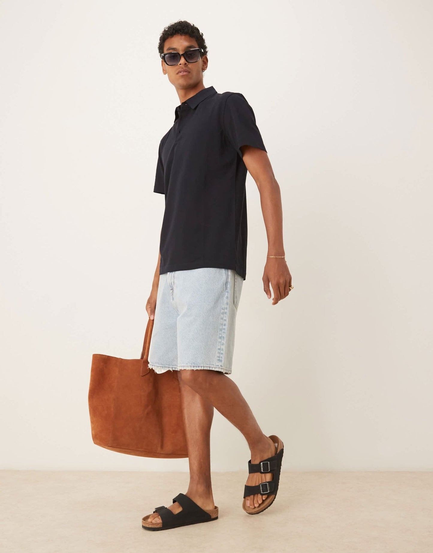 Mango poloshirt in navy - ASOS Sample Sale EU Store