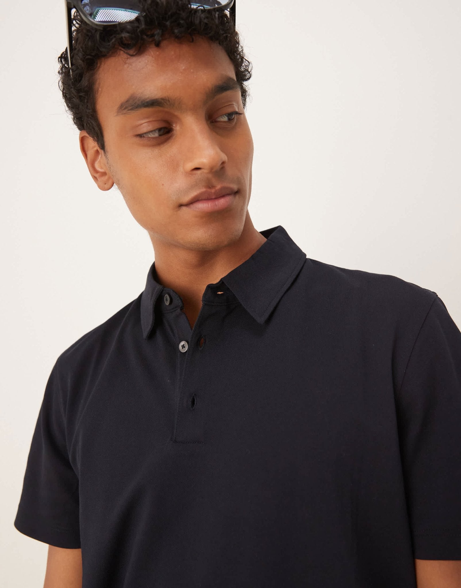 Mango poloshirt in navy - ASOS Sample Sale EU Store