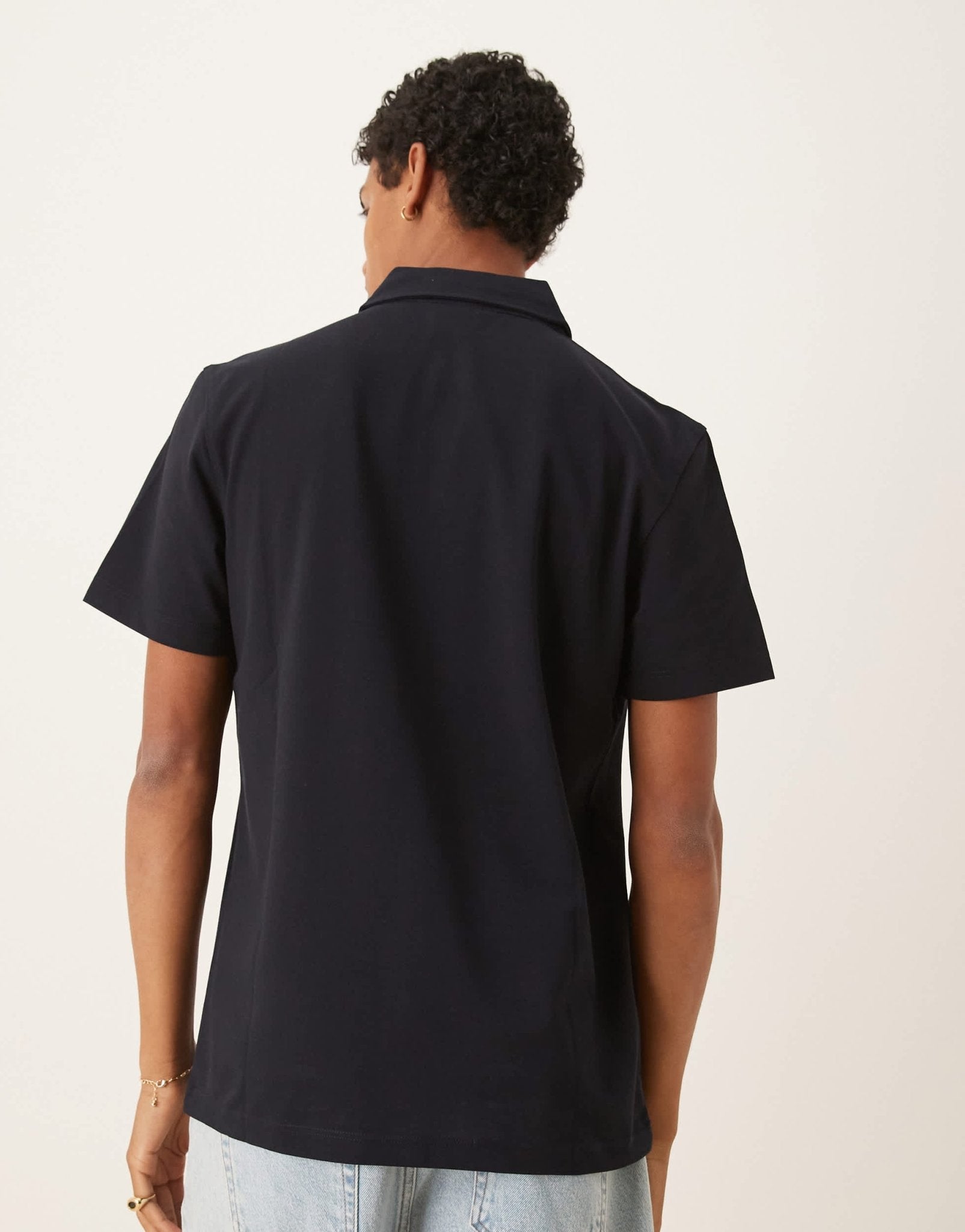 Mango poloshirt in navy - ASOS Sample Sale EU Store