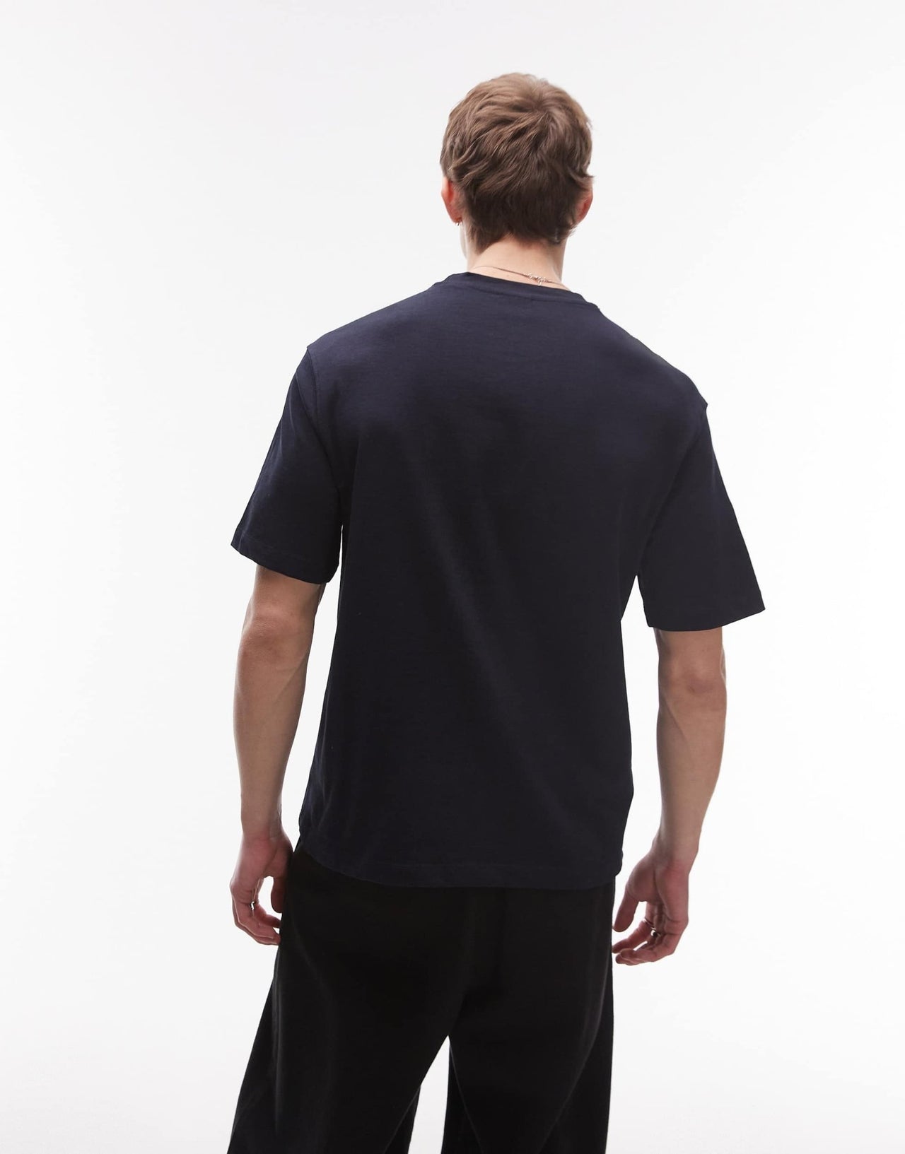 Mango premium cotton regular t-shirt in navy - ASOS Sample Sale EU Store