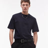 Camiseta regular de algodón premium Mango en azul marino