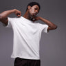 Camiseta regular de algodón premium Mango en blanco