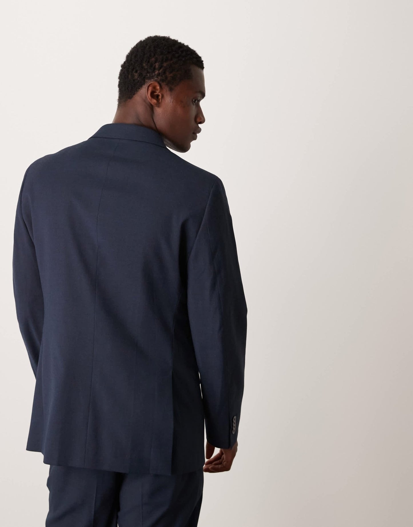 Mango regular fit suit blazer in navy - ASOS Sample Sale EU Store