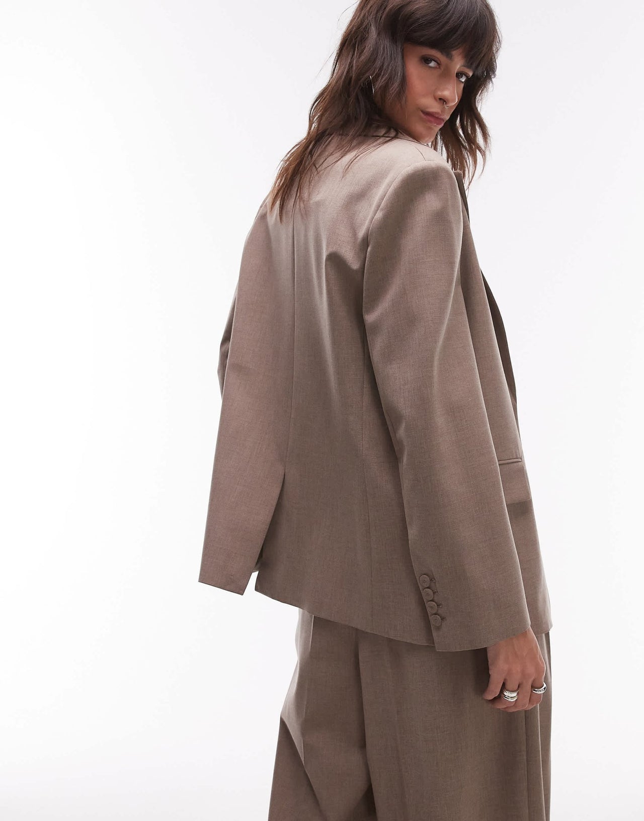 Mango relaxed blazer co - ord in brown - ASOS Sample Sale EU Store
