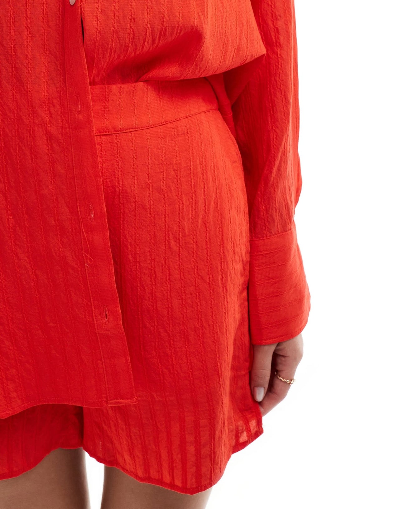 Mango relaxed co - ord shorts in red - ASOS Sample Sale EU Store
