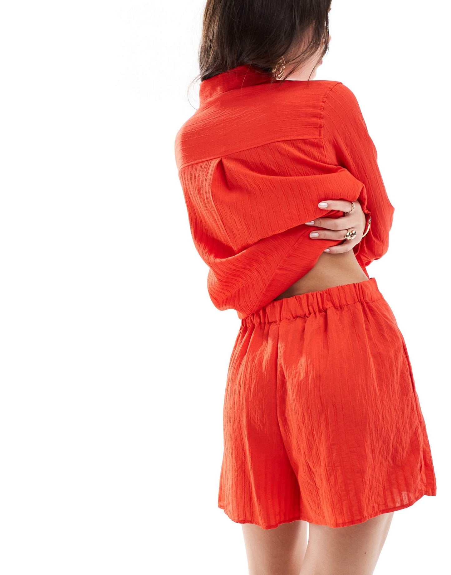 Mango relaxed co - ord shorts in red - ASOS Sample Sale EU Store