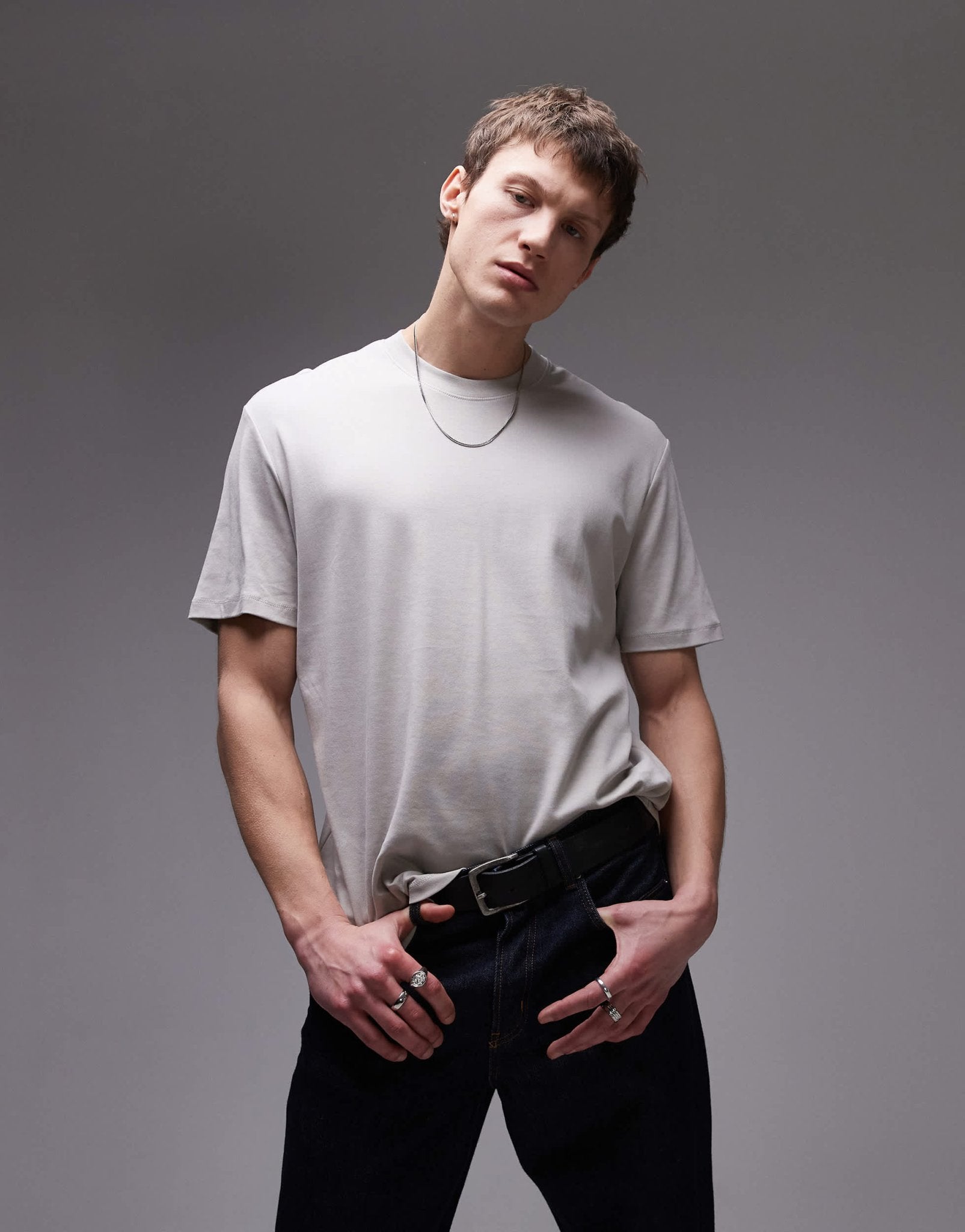 Mango relaxed fit premium t-shirt in ecru - ASOS Sample Sale EU Store