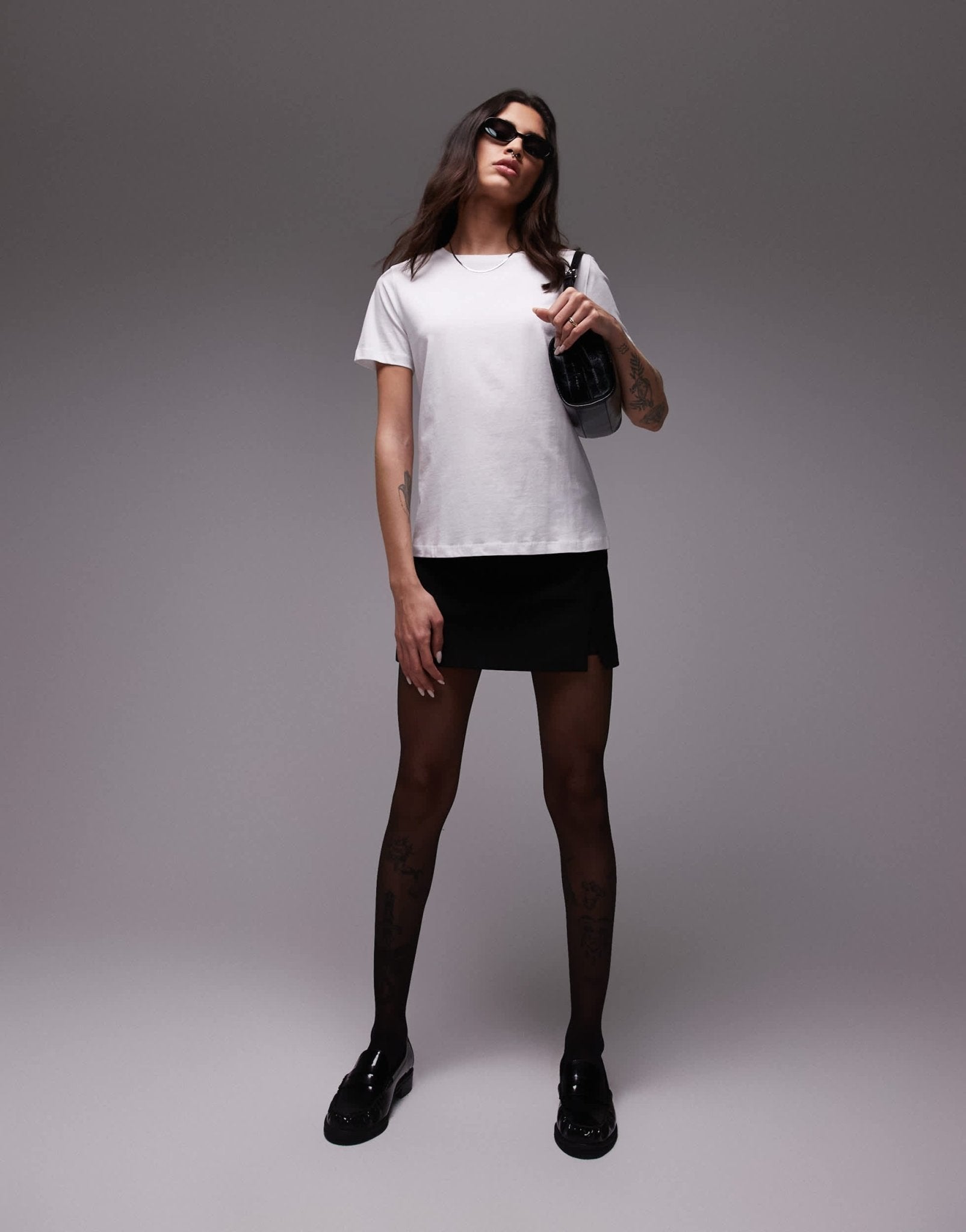 Mango round neck t-shirt in white - ASOS Sample Sale EU Store