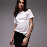 T-shirt Mango con scollo rotondo bianca