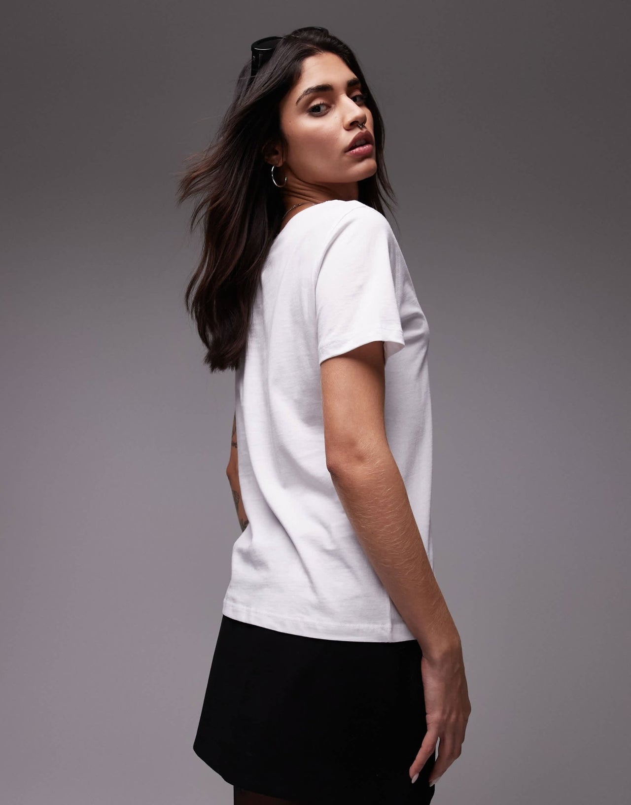 Mango round neck t-shirt in white - ASOS Sample Sale EU Store
