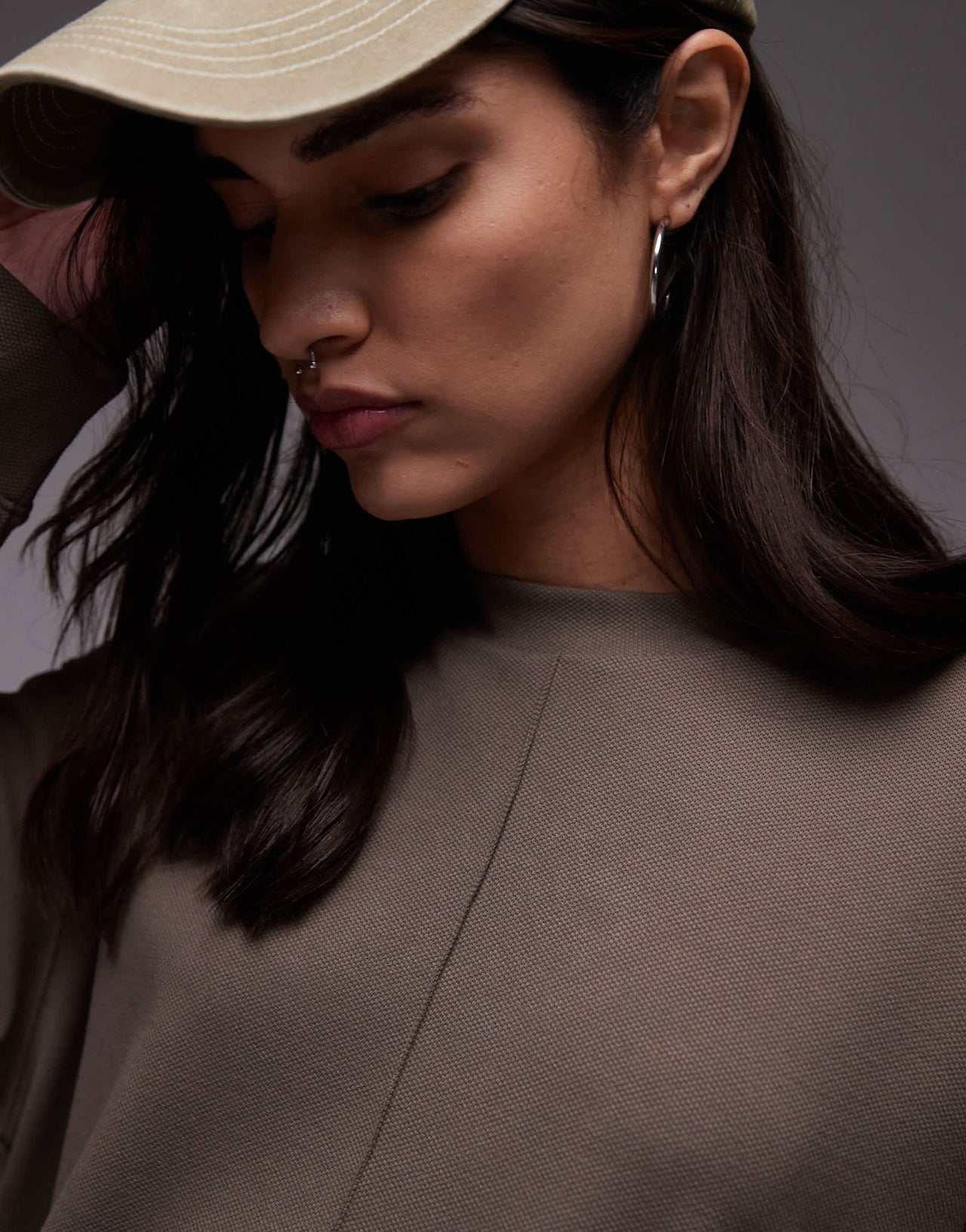 Mango seam front sweatshirt co - ord in light brown - ASOS Sample Sale EU Store