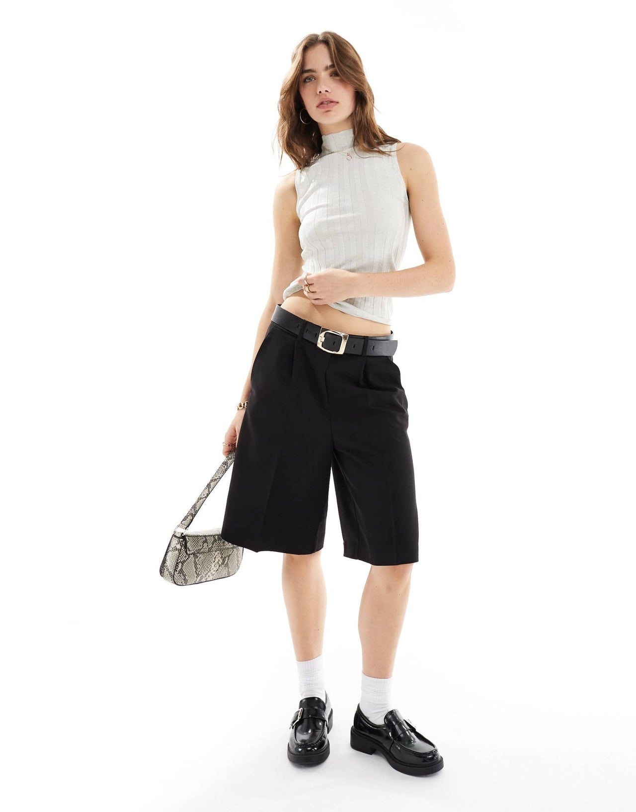 Mango sleeveless high neck vest top in white - ASOS Sample Sale EU Store