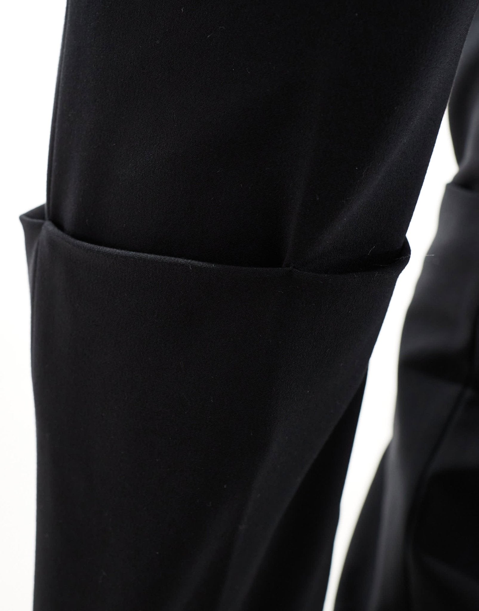 Mango slim longline tailored trousers in black - ASOS Sample Sale EU Store