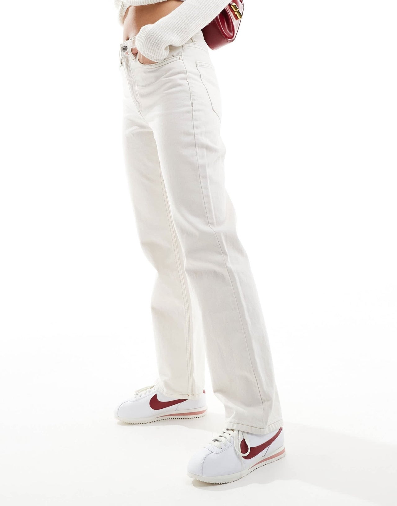 Mango straight leg jeans in off white - ASOS Sample Sale EU Store