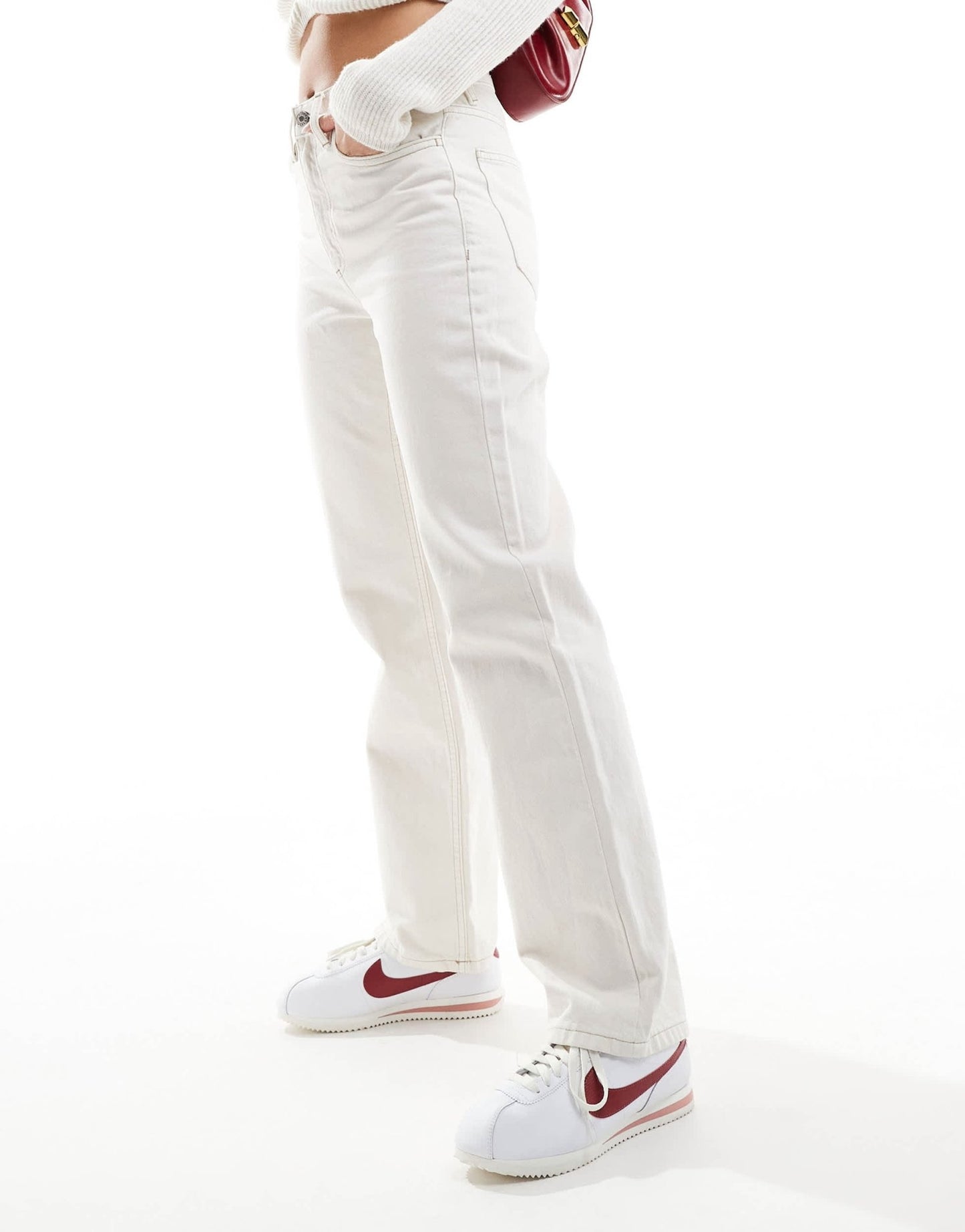 Mango straight leg jeans in off white - ASOS Sample Sale EU Store