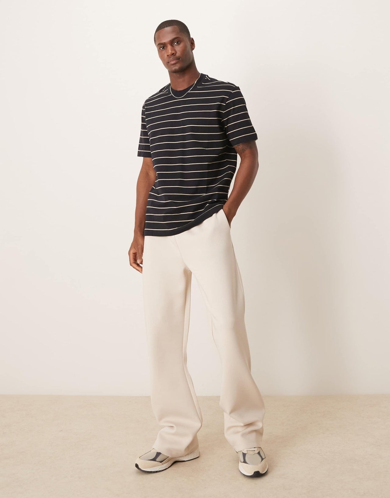 Mango striped t-shirt in navy - ASOS Sample Sale EU Store