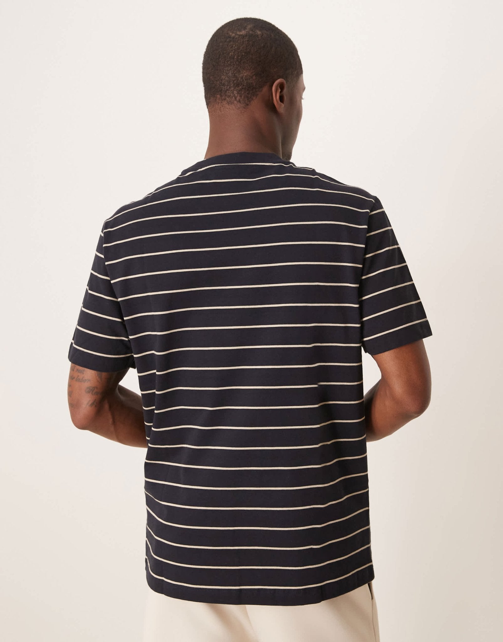 Mango striped t-shirt in navy - ASOS Sample Sale EU Store