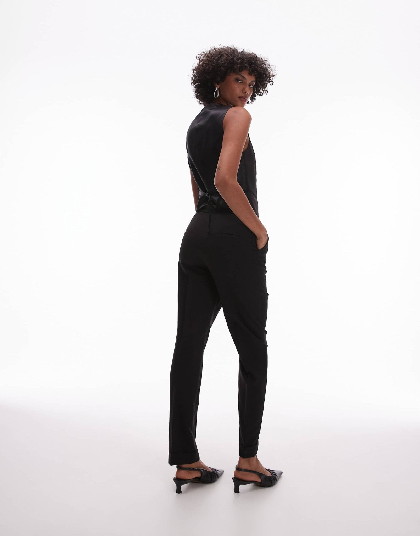 Mango suit slim trouser co - ord in black - ASOS Sample Sale EU Store