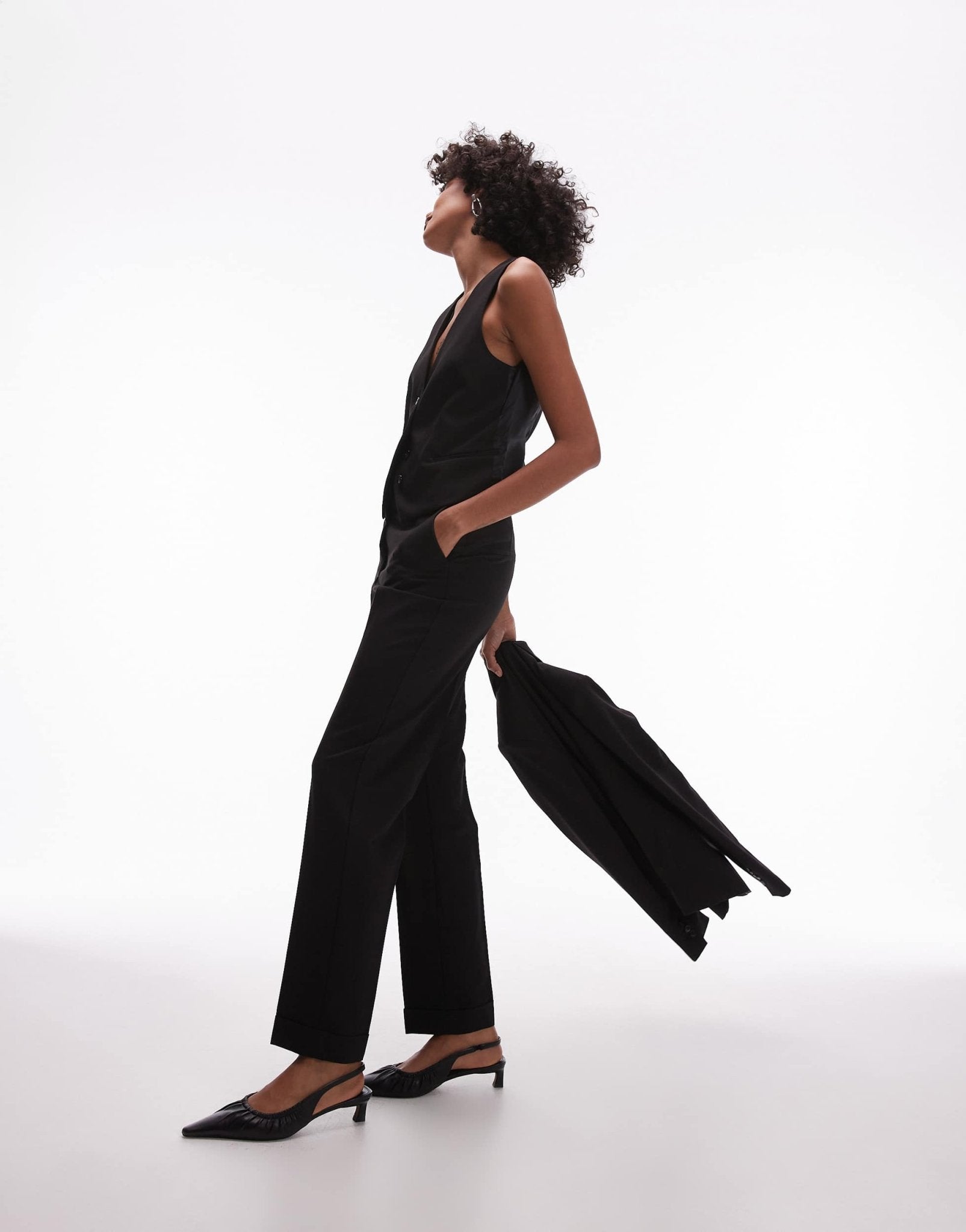 Mango suit slim trouser co - ord in black - ASOS Sample Sale EU Store