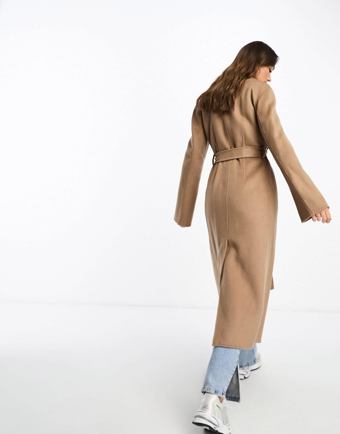 Mango wool mix coat in brown - ASOS Sample Sale EU Store
