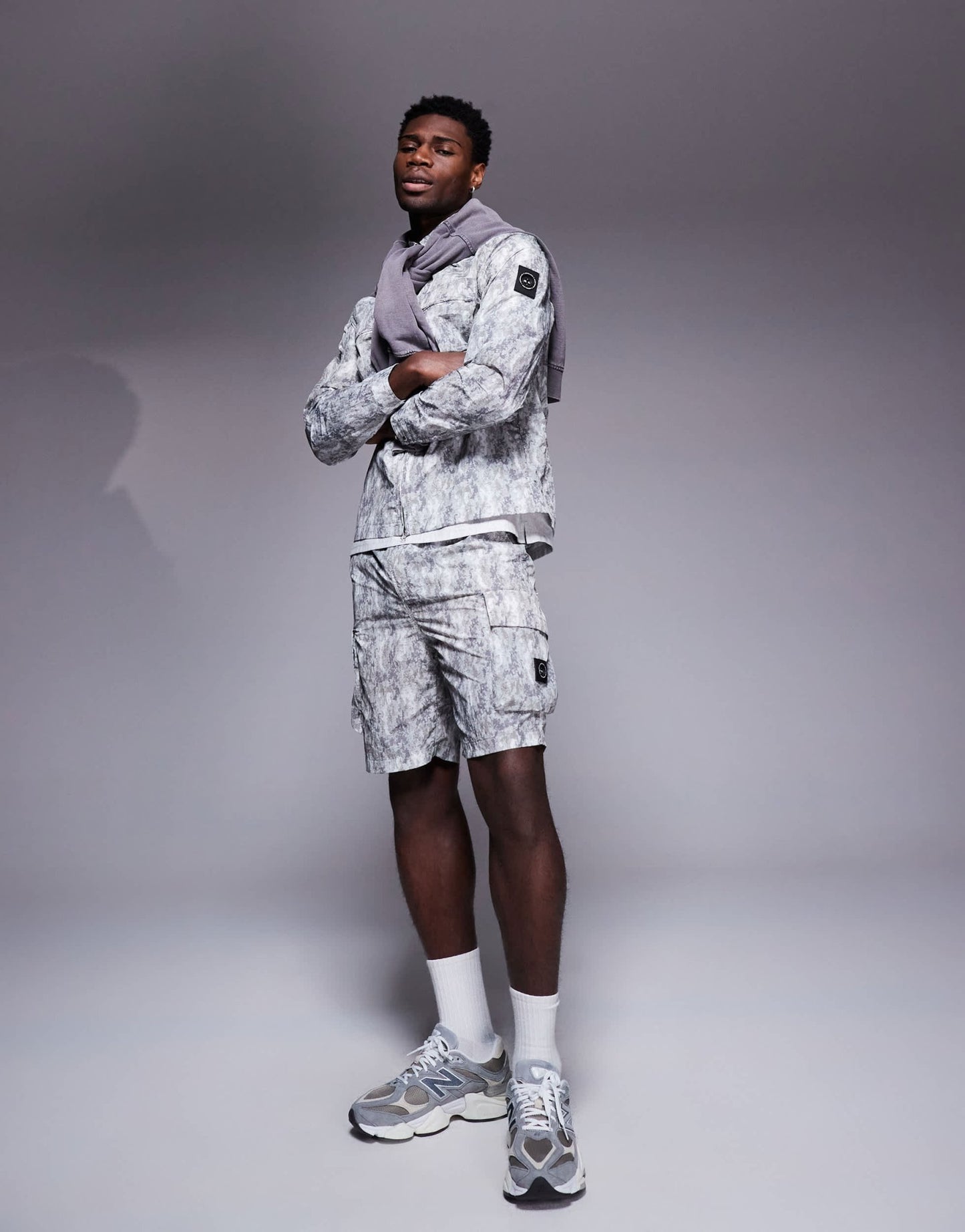 Marshall Artist co - ord faded camo print cargo shorts in multi - ASOS Sample Sale EU Store
