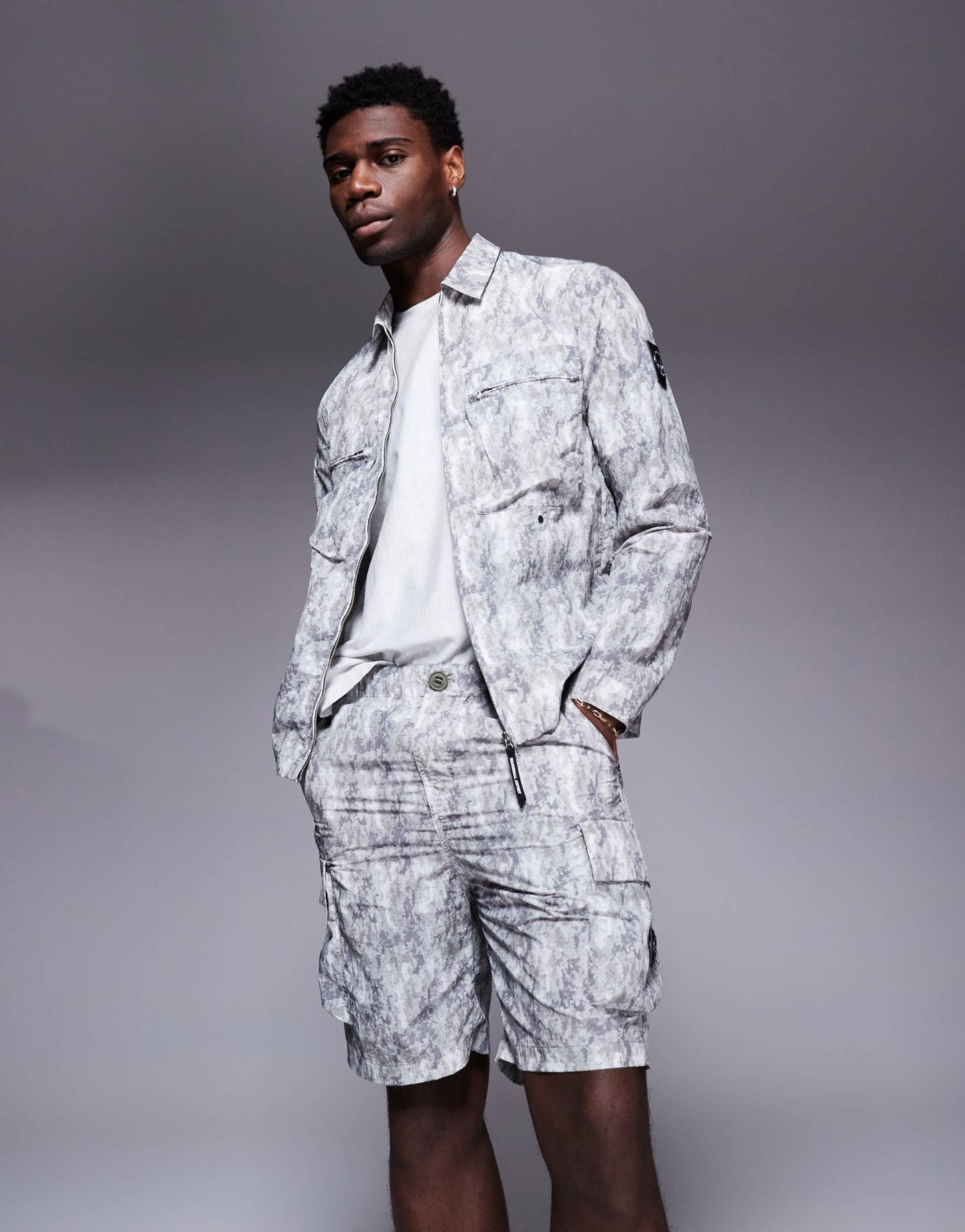 Marshall Artist co - ord faded camo print cargo shorts in multi - ASOS Sample Sale EU Store