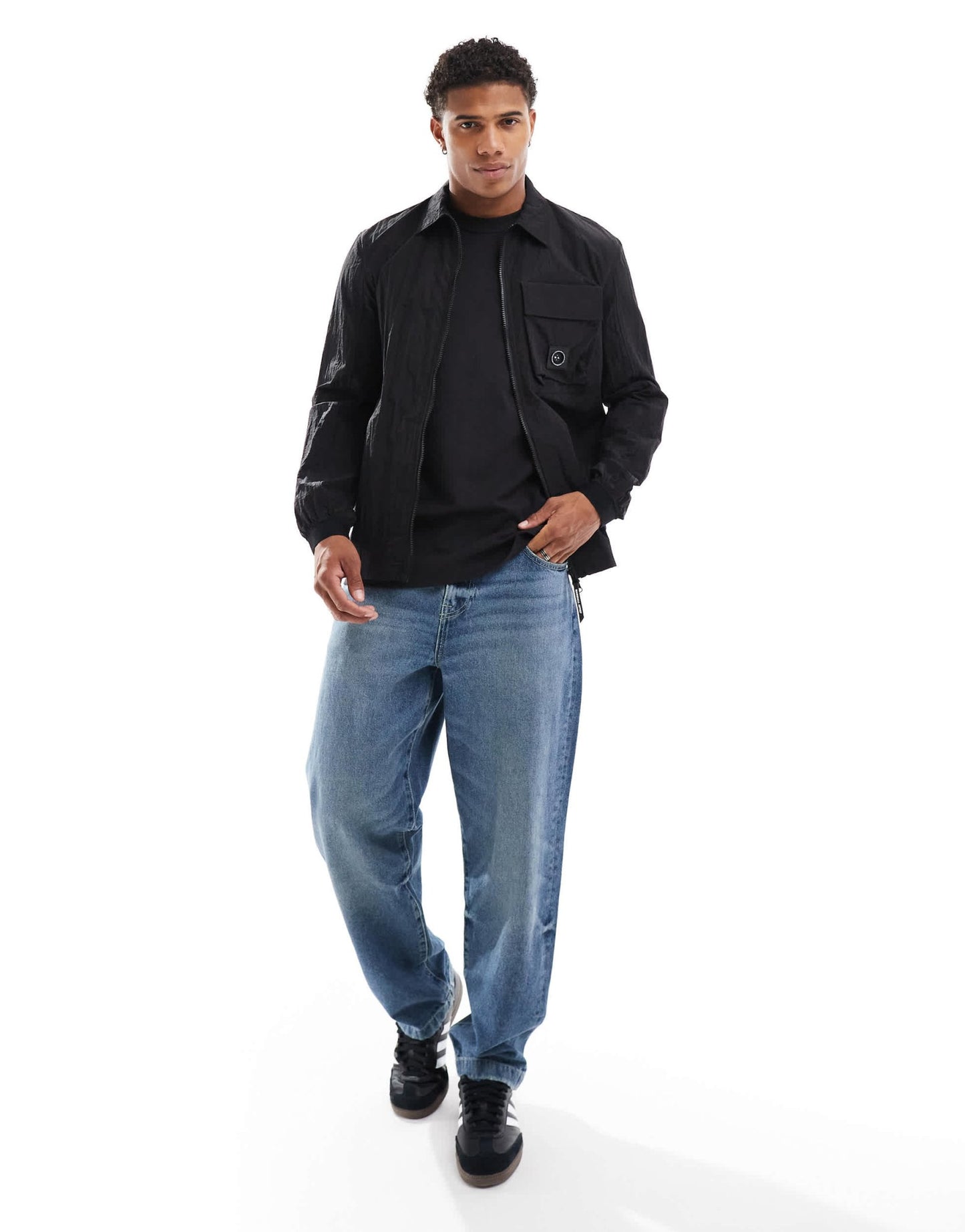 Marshall Artist nevado overshirt in black - ASOS Sample Sale EU Store