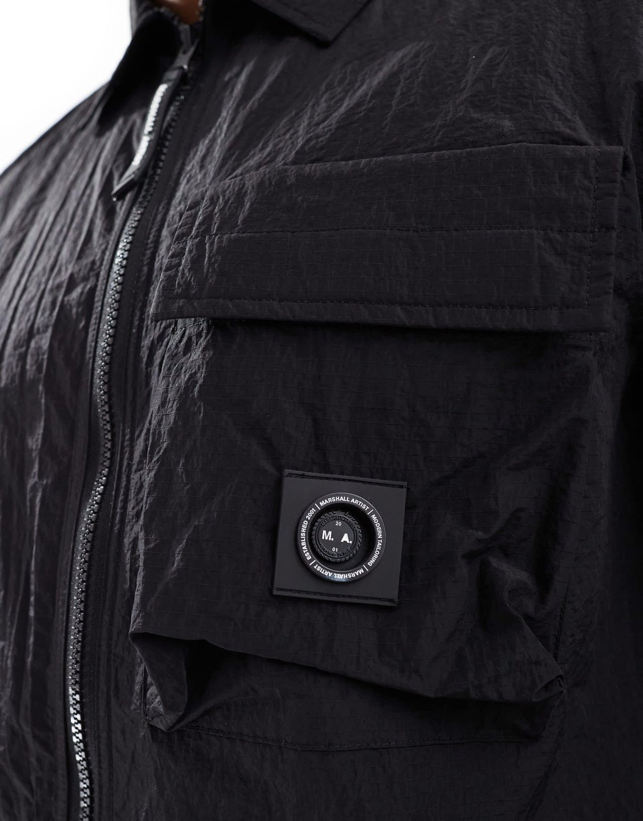 Marshall Artist nevado overshirt in black - ASOS Sample Sale EU Store