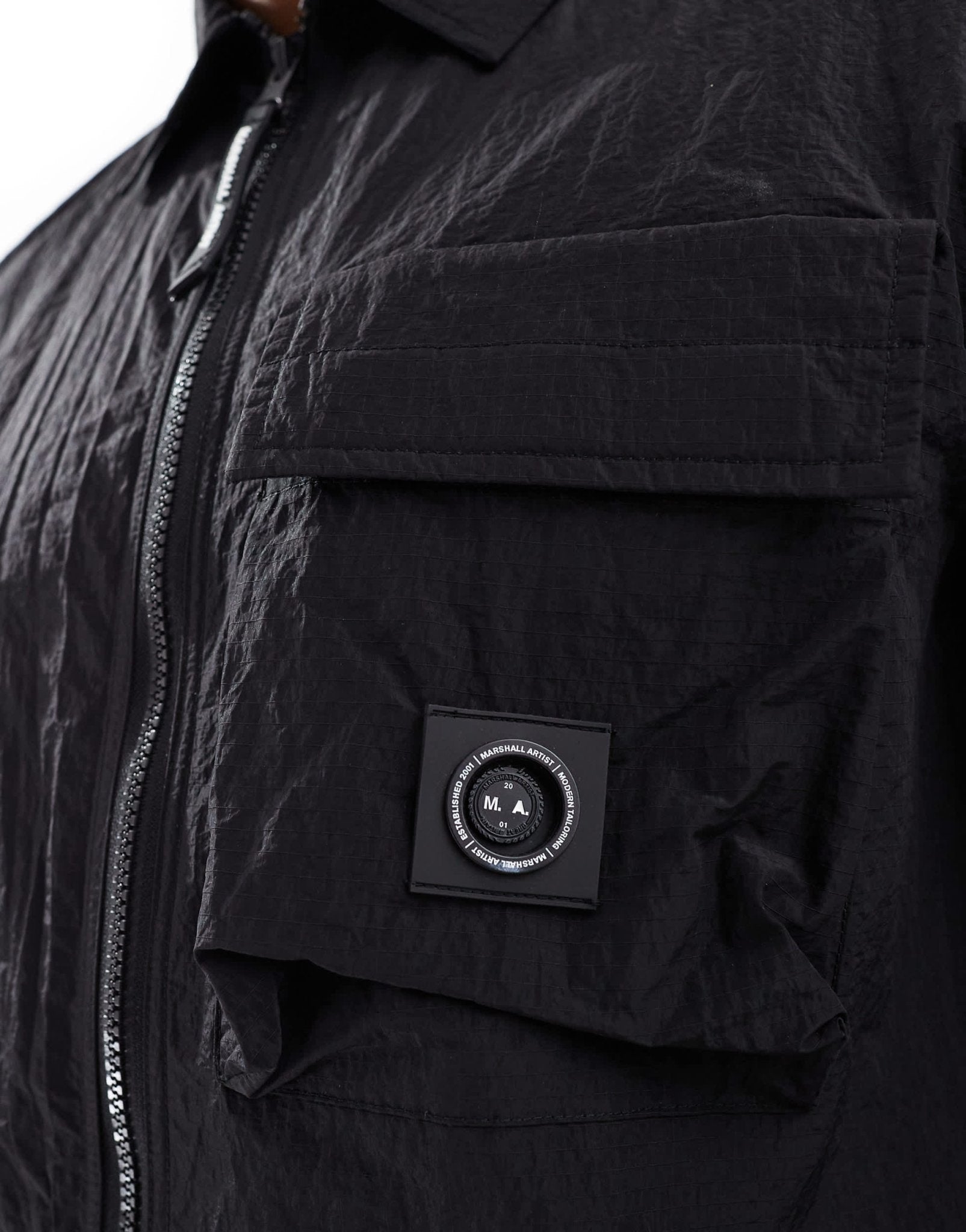 Marshall Artist nevado overshirt in black - ASOS Sample Sale EU Store