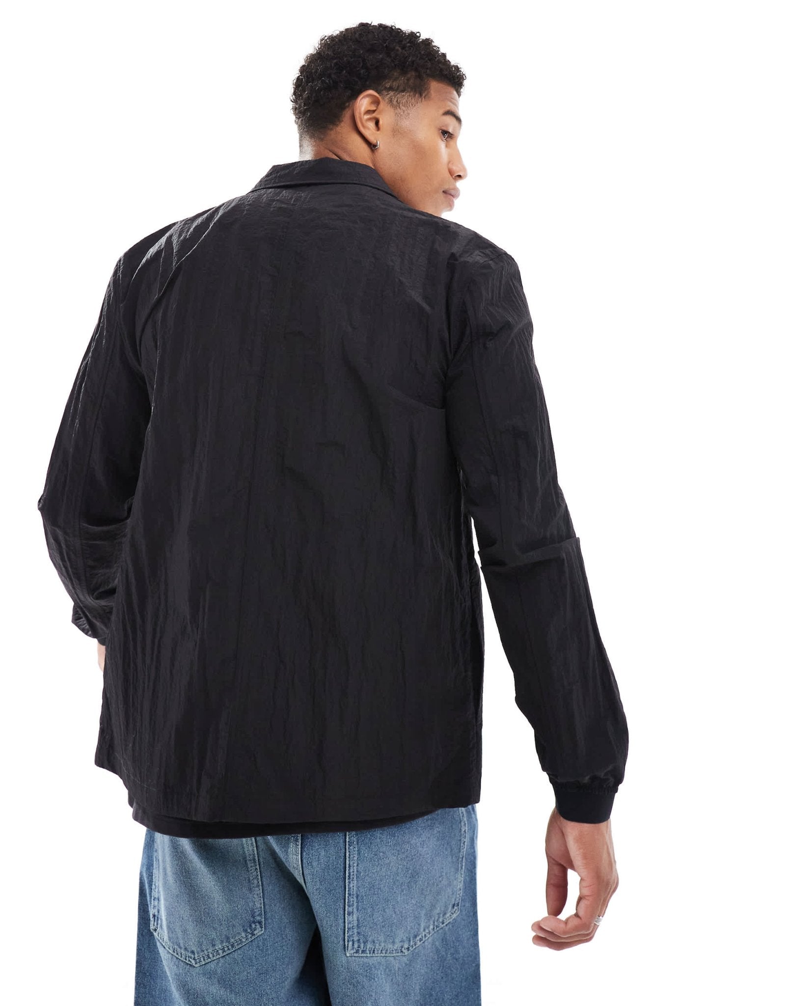 Marshall Artist nevado overshirt in black - ASOS Sample Sale EU Store