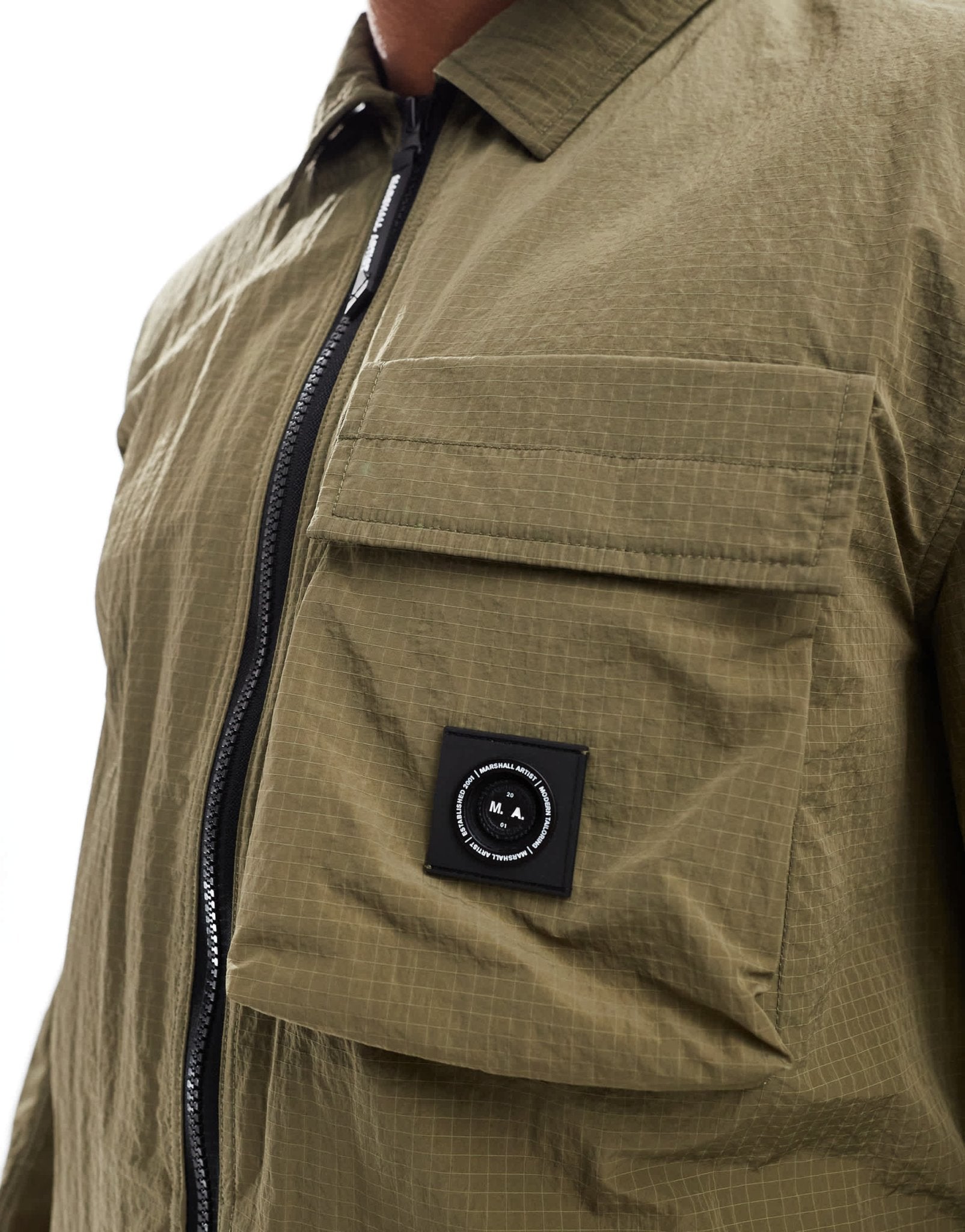 Marshall Artist nevado overshirt in khaki - ASOS Sample Sale EU Store